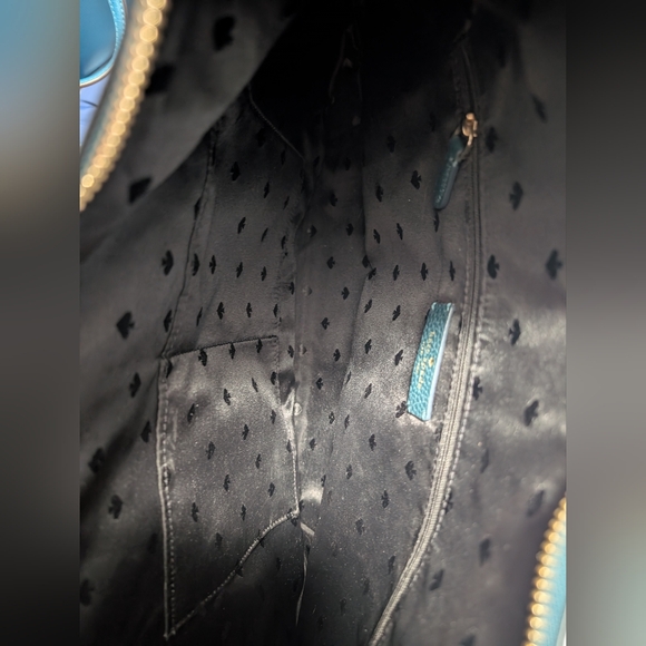 Kate Spade New York Zippy Shoulder Bag Pebbled Leather Purse Peacock (EUC) - Picture 13 of 15